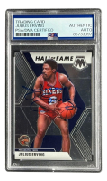 Julius Erving Signed 2019 Panini Prizm #288 (PSA) at PristineAuction.com