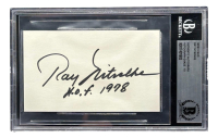 Ray Nitschke Signed 3x5 Index Card Inscribed "HOF 1978" (BGS | Auto 10) at PristineAuction.com