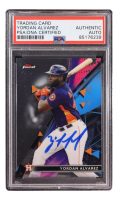 Yordan Alvarez Signed 2021 Finest #95 (PSA) at PristineAuction.com