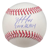 Yordan Alvarez Signed OML Baseball Inscribed "2019 AL ROY" (Beckett) at PristineAuction.com