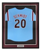 Mike Schmidt Signed Custom Framed Jersey Inscribed "HOF 95" (Beckett) at PristineAuction.com