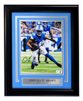 Amon-Ra St. Brown Signed Lions Custom Framed Photo (Beckett) at PristineAuction.com