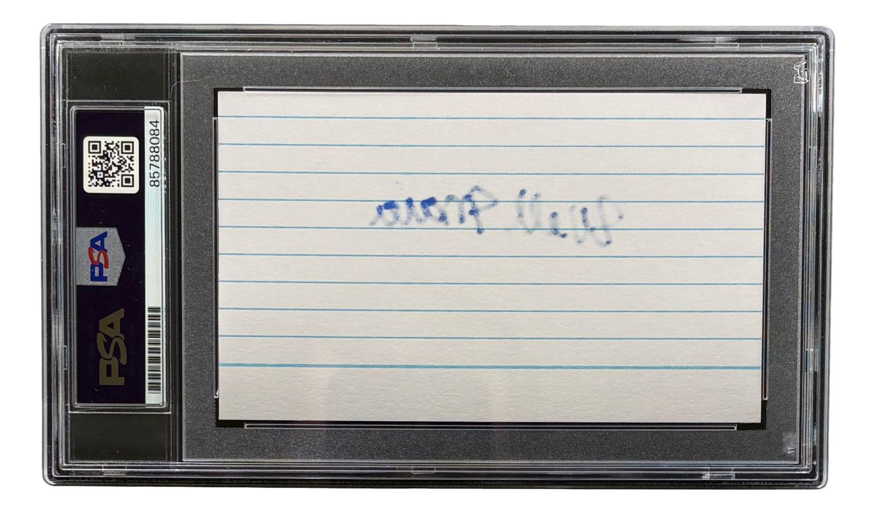 Wellington Mara Signed 3x5 Index Card (PSA) at PristineAuction.com Wellington Mara Signed 3x5 Index Card (PSA) at PristineAuction.com