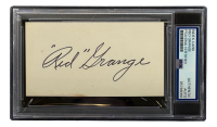 Red Grange Signed 3x5 Index Card (PSA) at PristineAuction.com
