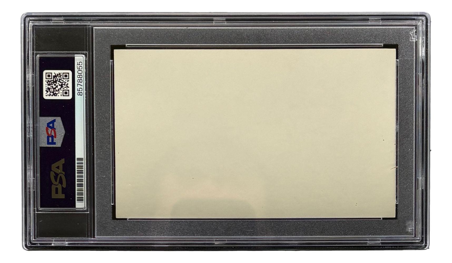 Red Grange Signed 3x5 Index Card Inscribed "Best Wishes" (PSA) at PristineAuction.com Red Grange Signed 3x5 Index Card Inscribed "Best Wishes" (PSA) at PristineAuction.com