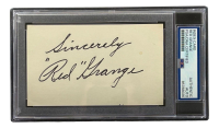Red Grange Signed 3x5 Index Card Inscribed "Sincerely" (PSA) at PristineAuction.com