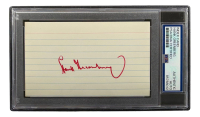 Hank Greenberg Signed 3x5 Index Card (PSA) at PristineAuction.com