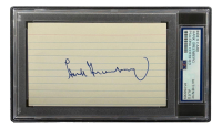 Hank Greenberg Signed 3x5 Index Card (PSA) at PristineAuction.com