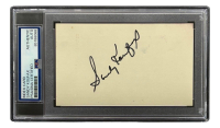 Sandy Koufax Signed 3x5 Index Card (PSA) at PristineAuction.com