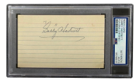 Gabby Hartnett Signed 3x5 Index Card (PSA) at PristineAuction.com