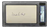 Waite Hoyt Signed 3x5 Index Card (PSA) at PristineAuction.com