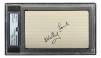 Whitey Ford Signed 3x5 Index Card (PSA) at PristineAuction.com
