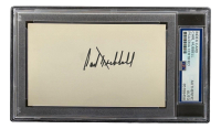 Carl Hubbell Signed 3x5 Index Card (PSA) at PristineAuction.com