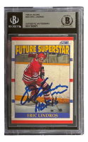 Eric Lindros Signed 1990-91 Score #440 RC Inscribed "HOF 16" (BGS) at PristineAuction.com