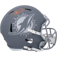 Tua Tagovailoa Signed Dolphins Full-Size Slate Alternate Speed Helmet (Fanatics) at PristineAuction.com