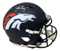 John Elway Signed Broncos Full-Size Authentic On-Field Speed Helmet (Beckett) at PristineAuction.com
