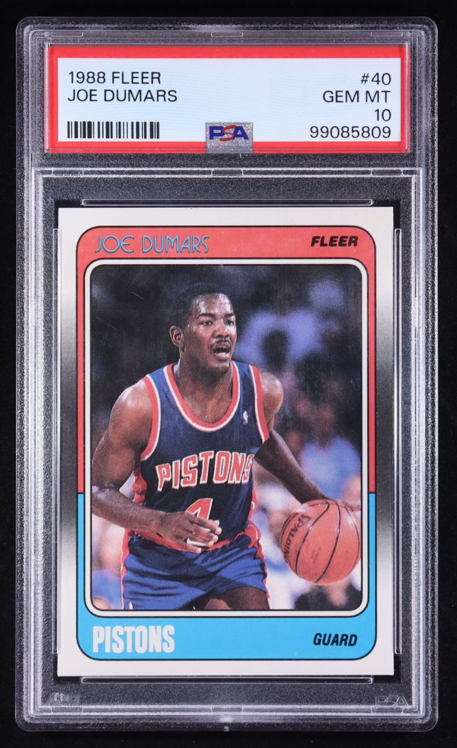 Joe Dumars 1988-89 Fleer #40 (PSA 10) at PristineAuction.com Joe Dumars 1988-89 Fleer #40 (PSA 10) at PristineAuction.com