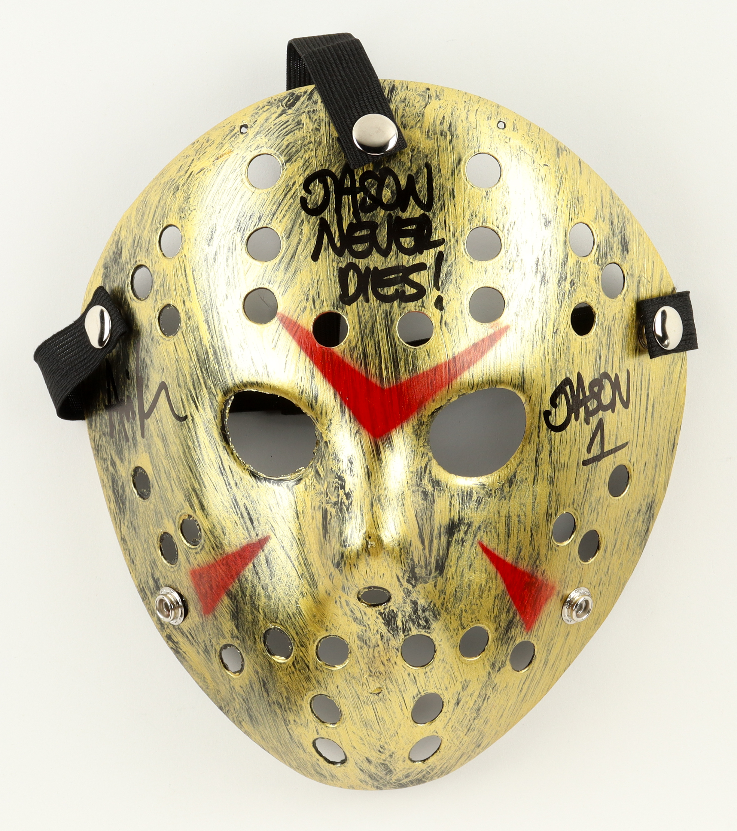Ari Lehman Signed "Friday the 13th" Mask Inscribed "Jason Never Dies!" & "Jason 1" (JSA) at PristineAuction.com Ari Lehman Signed "Friday the 13th" Mask Inscribed "Jason Never Dies!" & "Jason 1" (JSA) at PristineAuction.com