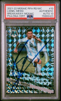 Lionel Messi Signed 2021-22 Panini Mosaic Road to the FIFA World Cup Qatar Breakaway Mosaic #10 (PSA | Auto 10) at PristineAuction.com