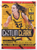 2024 Panini Caitlin Clark Collection Basketball Blaster Box With (6) Packs at PristineAuction.com
