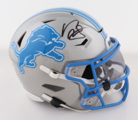 David Montgomery Signed Lions Mid-Size SpeedFlex Helmet With Visor (Beckett) at PristineAuction.com