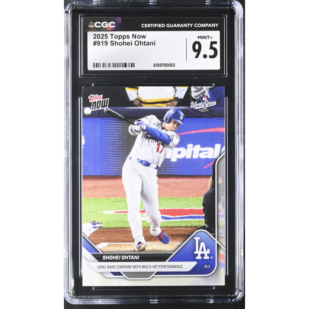 Shohei Ohtani 2025 Topps Now #919 (CGC 9.5) at PristineAuction.com