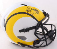Marshall Faulk Signed Rams Full-Size Lunar Eclipse Alternate Speed Helmet (Beckett) at PristineAuction.com
