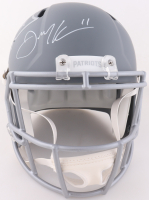 Julian Edelman Signed Patriots Full-Size Slate Alternate Speed Helmet (JSA) at PristineAuction.com