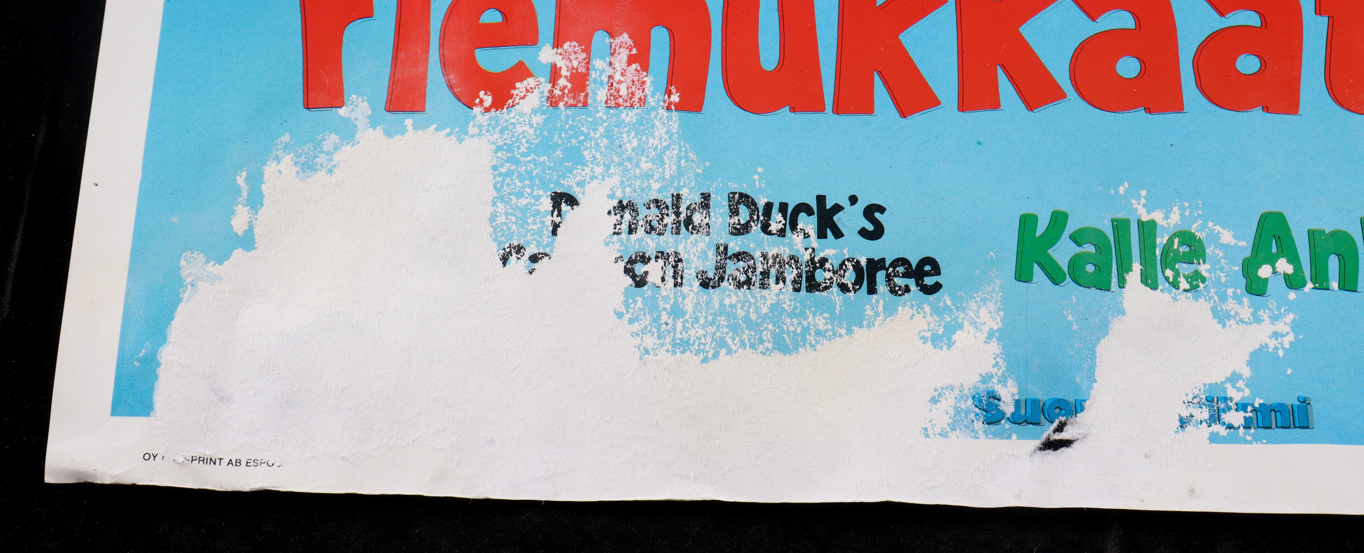 Walt Disney "Donald Duck, Pluto and the Knatters on Adventure" Original Finnish Movie Poster at PristineAuction.com Walt Disney "Donald Duck, Pluto and the Knatters on Adventure" Original Finnish Movie Poster at PristineAuction.com