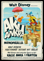Walt Disney Donald Duck Original Finnish Movie Poster at PristineAuction.com