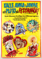 Walt Disney Donald Duck Original Swedish Movie Poster at PristineAuction.com