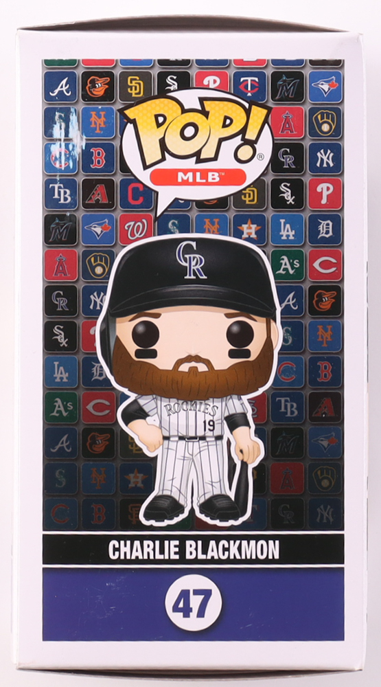 Charlie Blackmon Signed Rockies #47 Funko! Pop Figure (JSA) at PristineAuction.com Charlie Blackmon Signed Rockies #47 Funko! Pop Figure (JSA) at PristineAuction.com