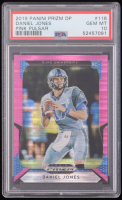 Daniel Jones 2019 Panini Prizm Draft Picks Pink Pulsar #116 RC (PSA 10) at PristineAuction.com