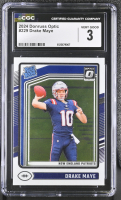 Drake Maye 2024 Donruss Optic #229 RR RC (CGC 3) at PristineAuction.com