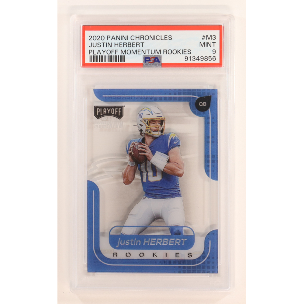 Justin Herbert 2020 Momentum Rookies #3 RC (PSA 9) at PristineAuction.com