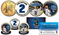 Derek Jeter Yankees Set of (3) Gold Plated New York Quarters at PristineAuction.com