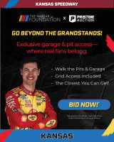 NASCAR VIP Garage & Pit Passes for the Kansas Speedway Race | Kansas City (May 9&ndash;10, 2026) at PristineAuction.com
