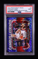 Stephen Curry 2024-25 Panini Prizm Draft Picks Campus Legends Prizms Blue Pulsar #2 #05/99 (PSA 9) at PristineAuction.com