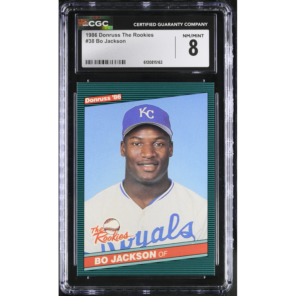 Bo Jackson 1986 Donruss Rookies #38 XRC RC (CGC 8) at PristineAuction.com