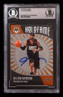 Allen Iverson Signed 2020-21 Panini Mosaic HoloFame #1 (BGS) at PristineAuction.com