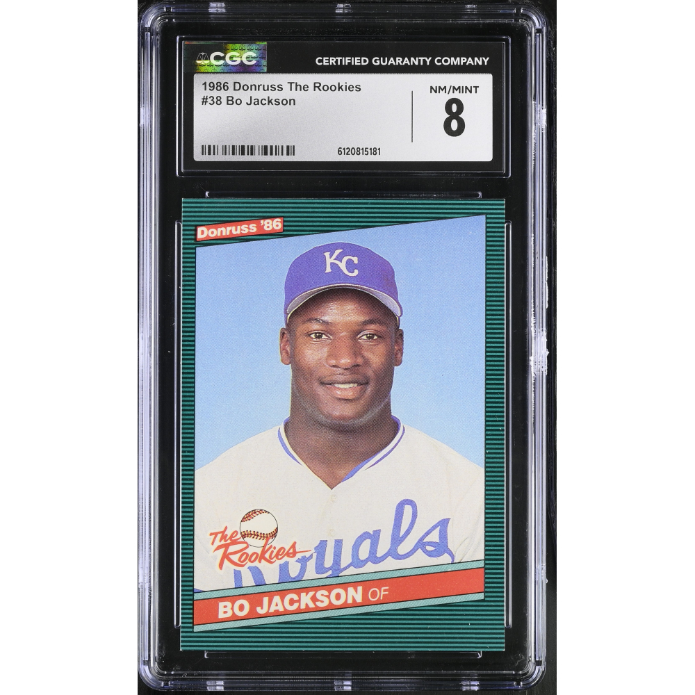Bo Jackson 1986 Donruss Rookies #38 XRC RC (CGC 8) at PristineAuction.com