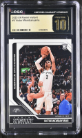 Victor Wembanyama 2023-24 Panini Instant #5 RC (CGC PRISTINE 10 | Black Label) at PristineAuction.com