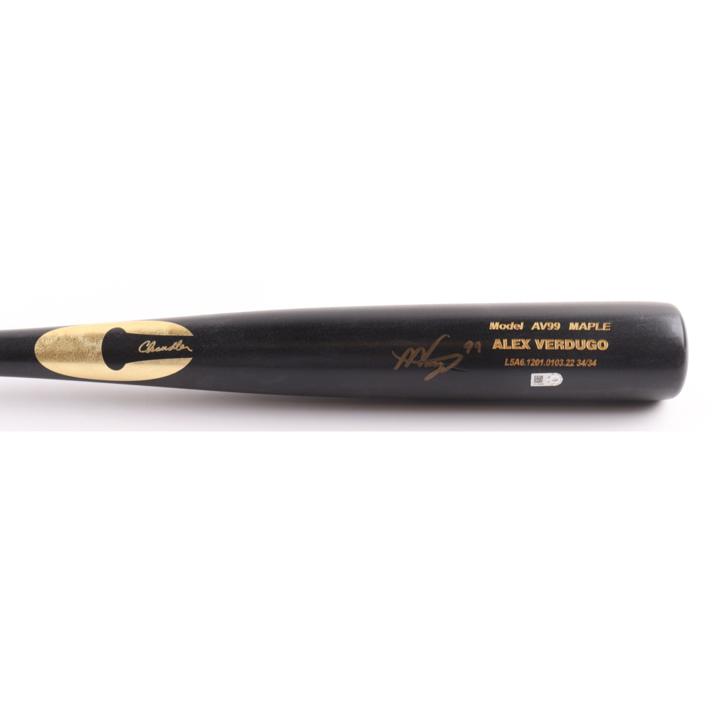 Alex Verdugo Signed Chandler Baseball Bat (MLB) at PristineAuction.com