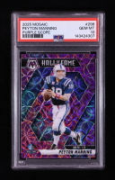 Peyton Manning 2025 Panini Mosaic Purple Scope #296 HOF (PSA 10) at PristineAuction.com