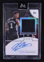 Victor Wembanyama 2023-24 Topps Mercury Victor Wembanyama Autograph Relics Texas #WAR10 #10/35 RC at PristineAuction.com