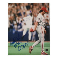 Mitch Williams Signed Phillies 8x10 Photo Inscribed "93 WS Oops!" (Philly Card Show) at PristineAuction.com