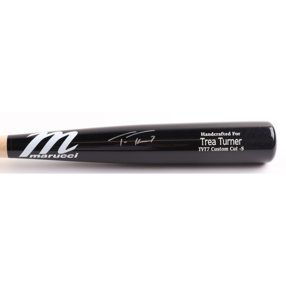 Trea Turner Signed Marucci Baseball Bat (MLB) at PristineAuction.com