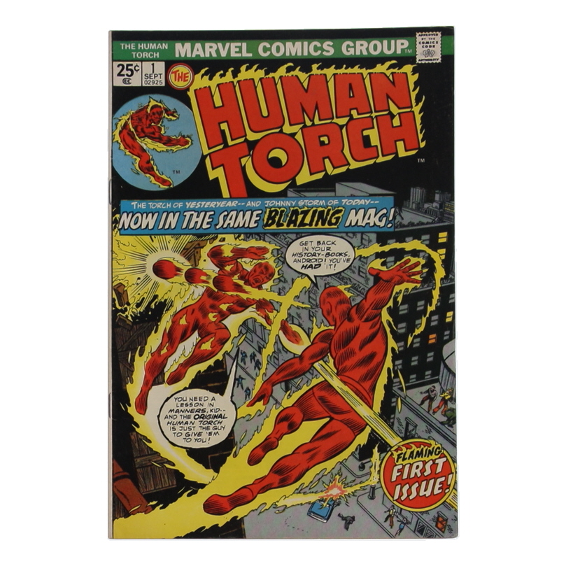 1974 "Human Torch" Issue #1 Mavel Comic Book at PristineAuction.com 1974 "Human Torch" Issue #1 Mavel Comic Book at PristineAuction.com