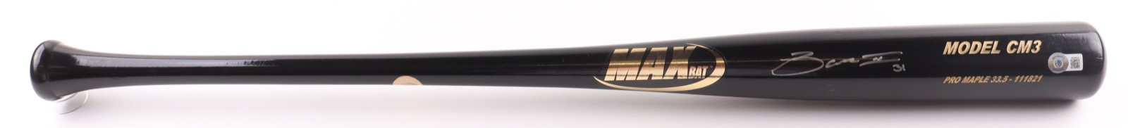 Cedric Mullins Signed MAX Bat Baseball Bat (Beckett) at PristineAuction.com Cedric Mullins Signed MAX Bat Baseball Bat (Beckett) at PristineAuction.com