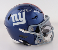 Jaxson Dart Signed Giants Mid-Size Speedflex Helmet with Custom Visor (Fanatics) at PristineAuction.com